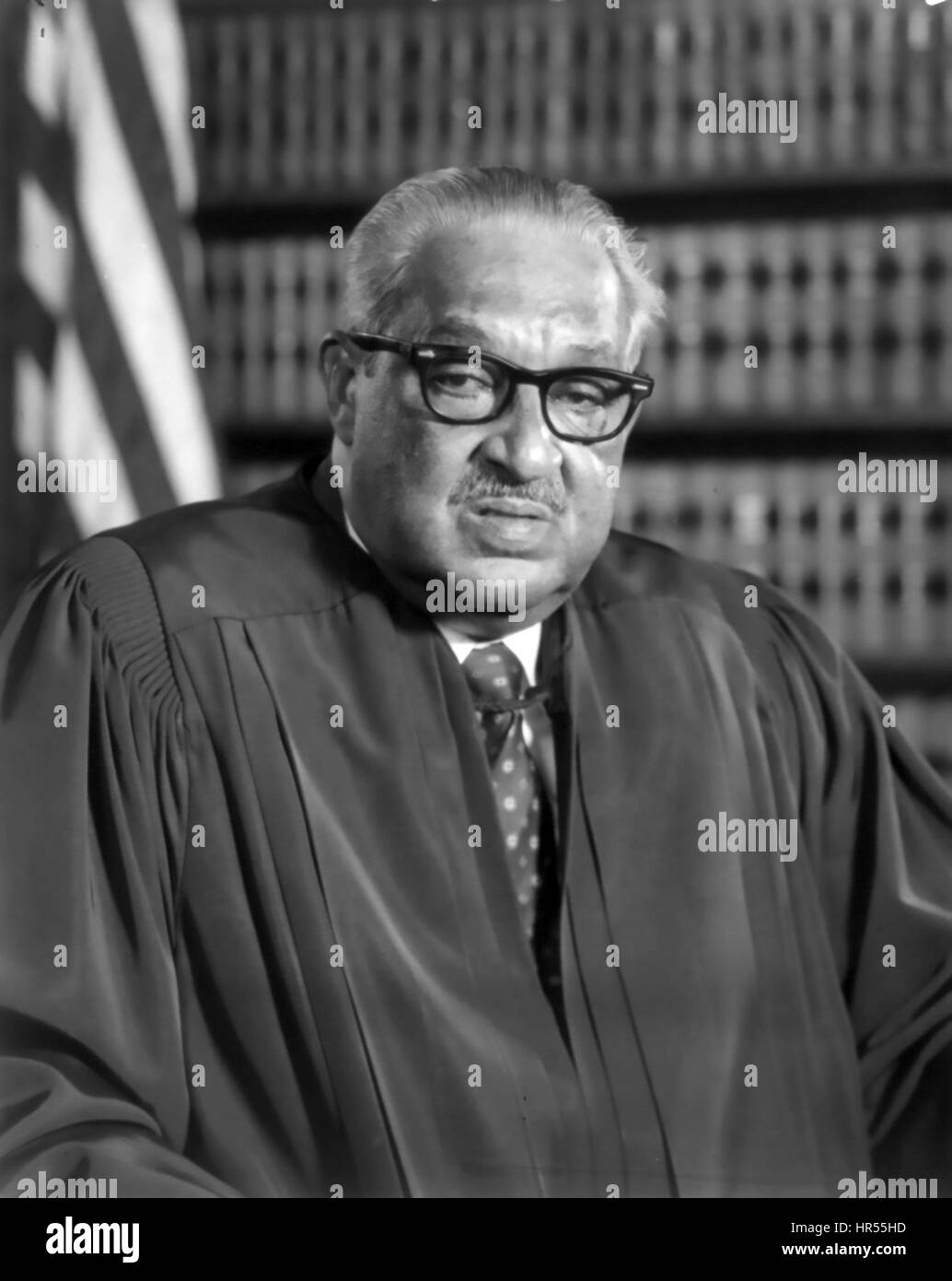 THURGOOD MARSHALL (1908-1993) en tant que juge de la Cour suprême des États-Unis en 1976 Banque D'Images