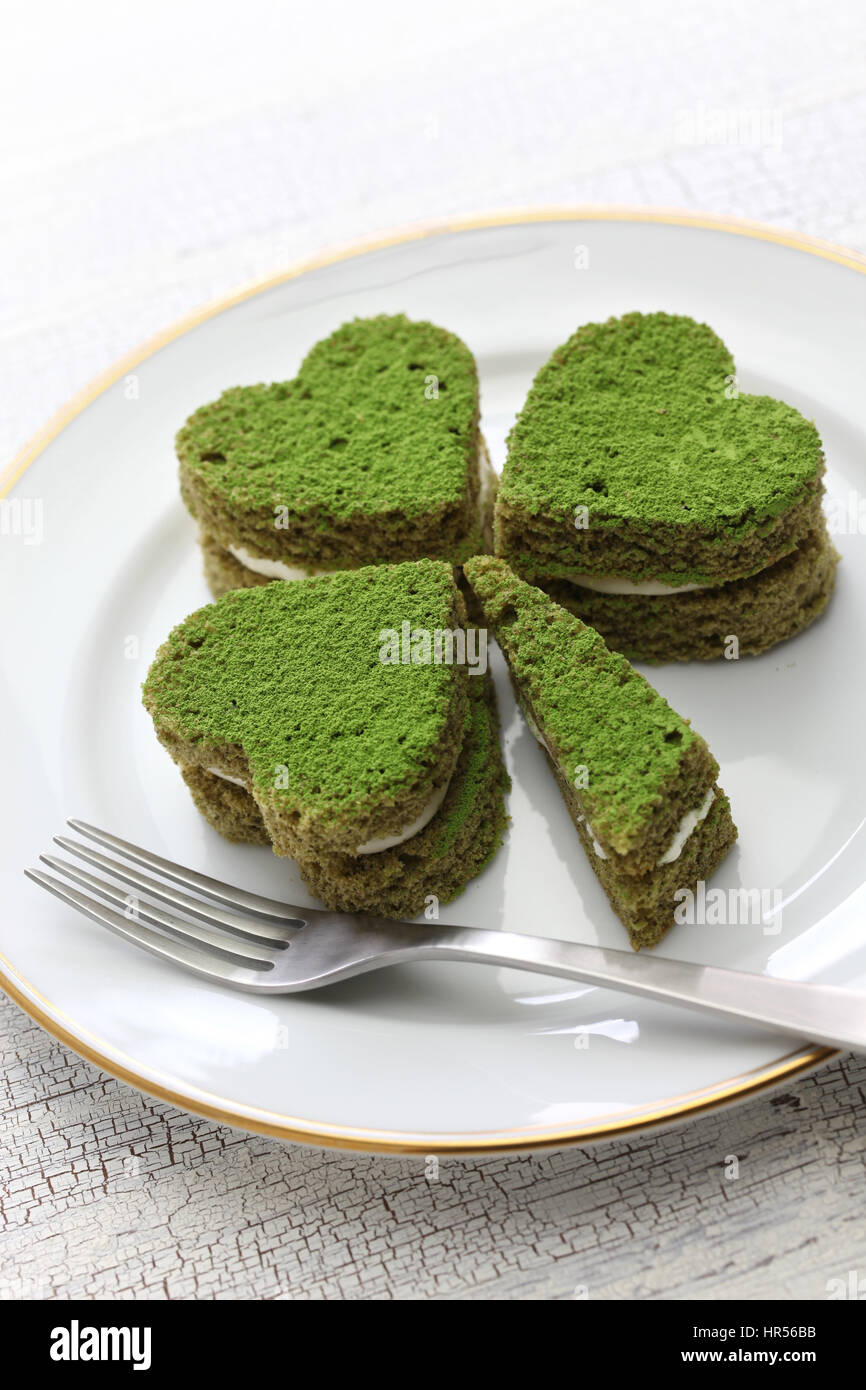 Gateau Vert Irlandais Dessert Maison Pour La Saint Patrick Photo Stock Alamy