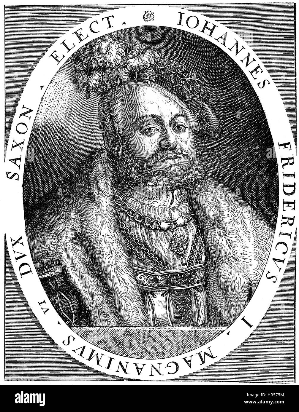 Johann Frederick I, Johann Friedrich I, 1503-1554, Électeur de Saxe Banque D'Images