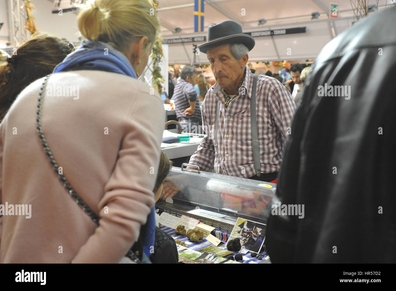 26-10-13, Alba, Italie. Marché mondial de la truffe blanche. Banque D'Images