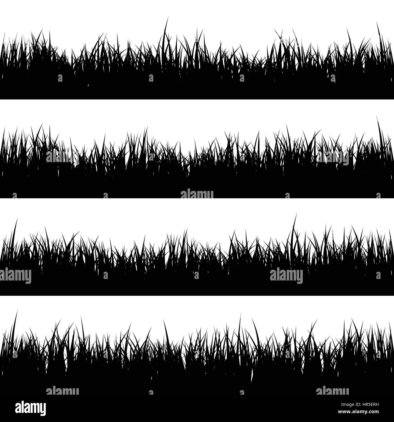 Grass isolated on white set.Prairie. Arrière-plan de la nature. Le printemps, l'heure d'été. Illustration de Vecteur