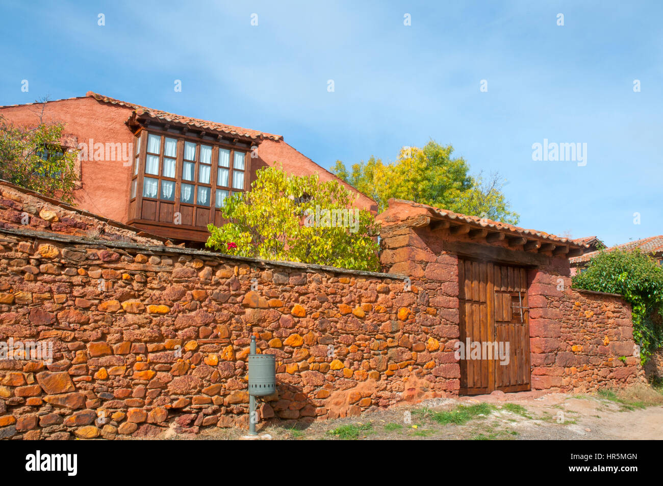 Maison rurale. Madriguera, province de segovia, Castilla Leon, Espagne. Banque D'Images