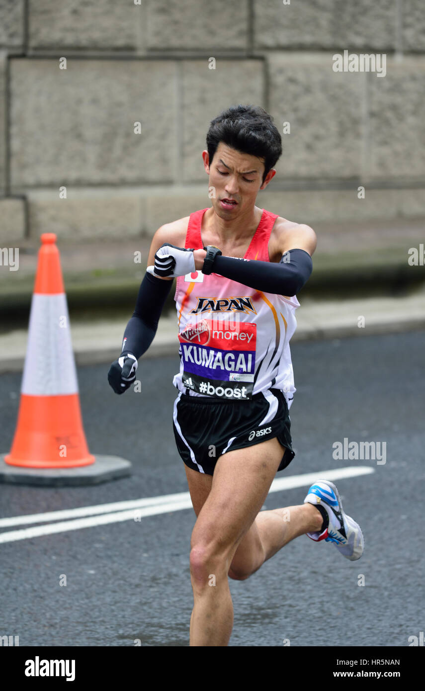 Virgin Money 2015 Marathon de Londres, Londres, Royaume-Uni Banque D'Images