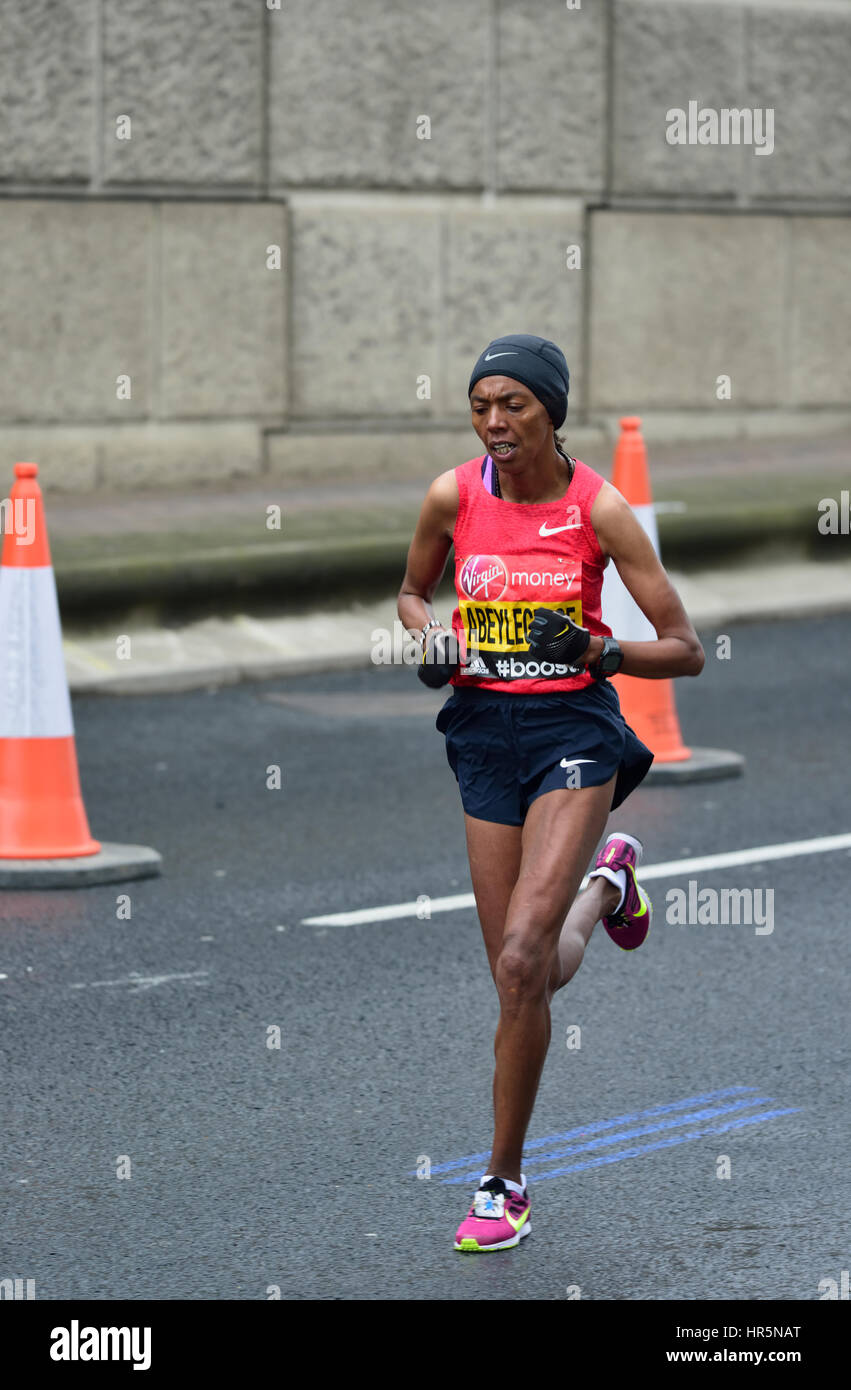 Virgin Money 2015 Marathon de Londres, Londres, Royaume-Uni Banque D'Images