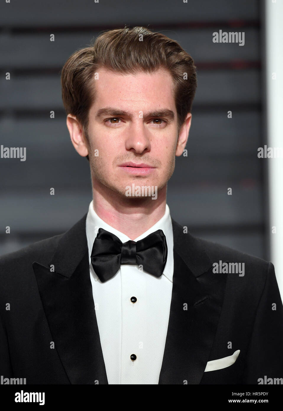 Andrew Garfield arrivant à la Vanity Fair Oscar Party à Beverly Hills, Los Angeles, USA. Banque D'Images