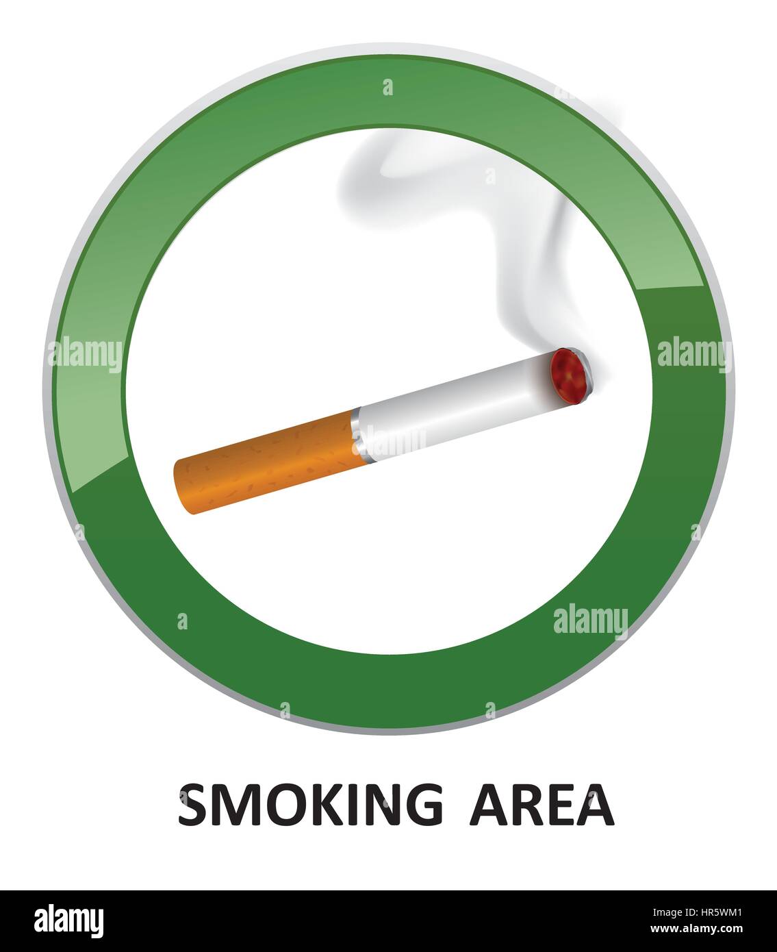 Fumeurs label. Fumeurs. L'icône info vecteur signe. Illustration de Vecteur