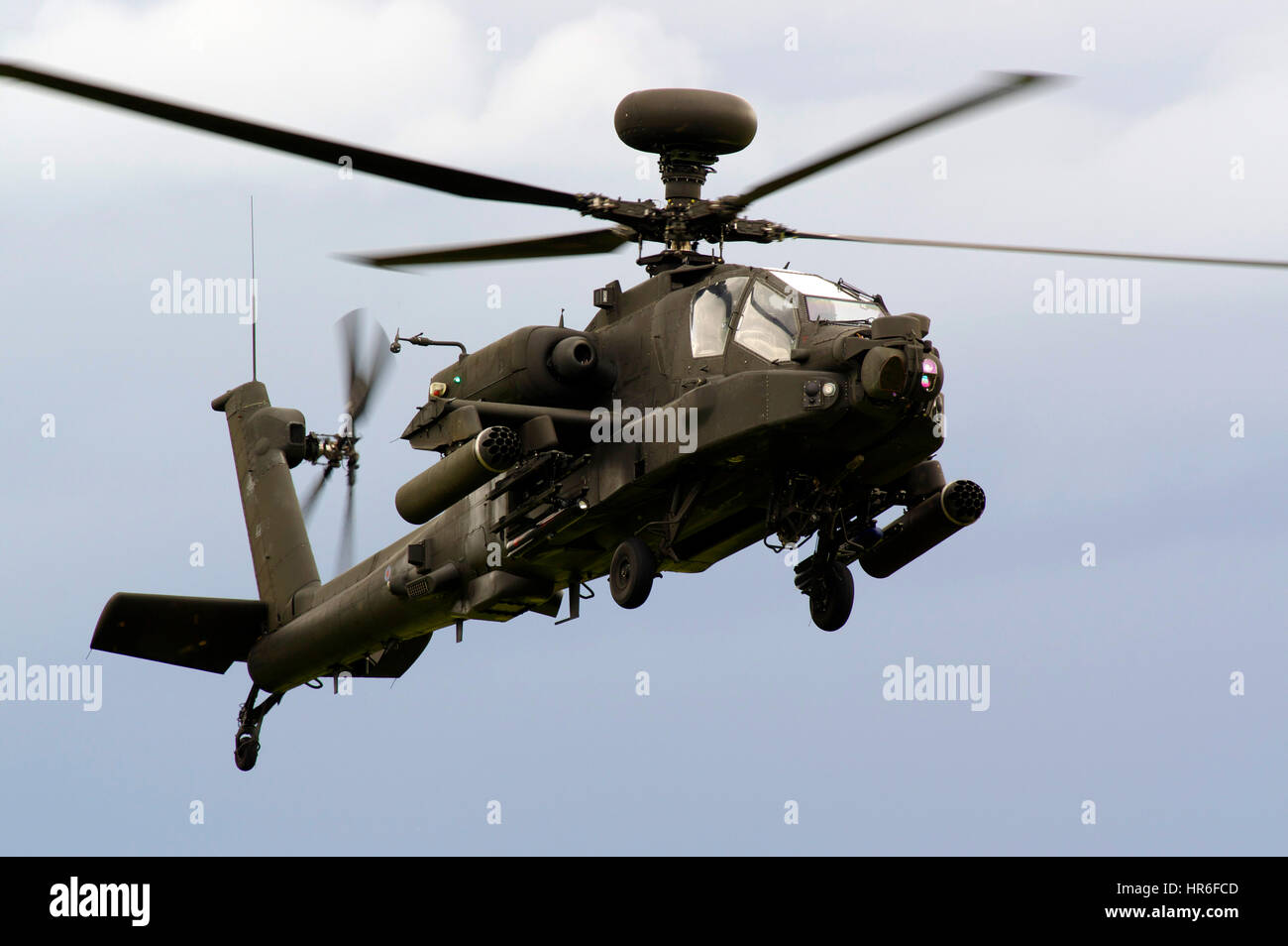 Hélicoptère Apache Boeng AH-64 à Duxford, Banque D'Images