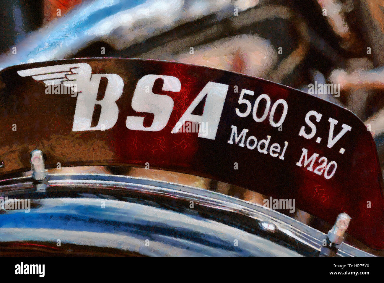 1940 BSA M20 Banque D'Images