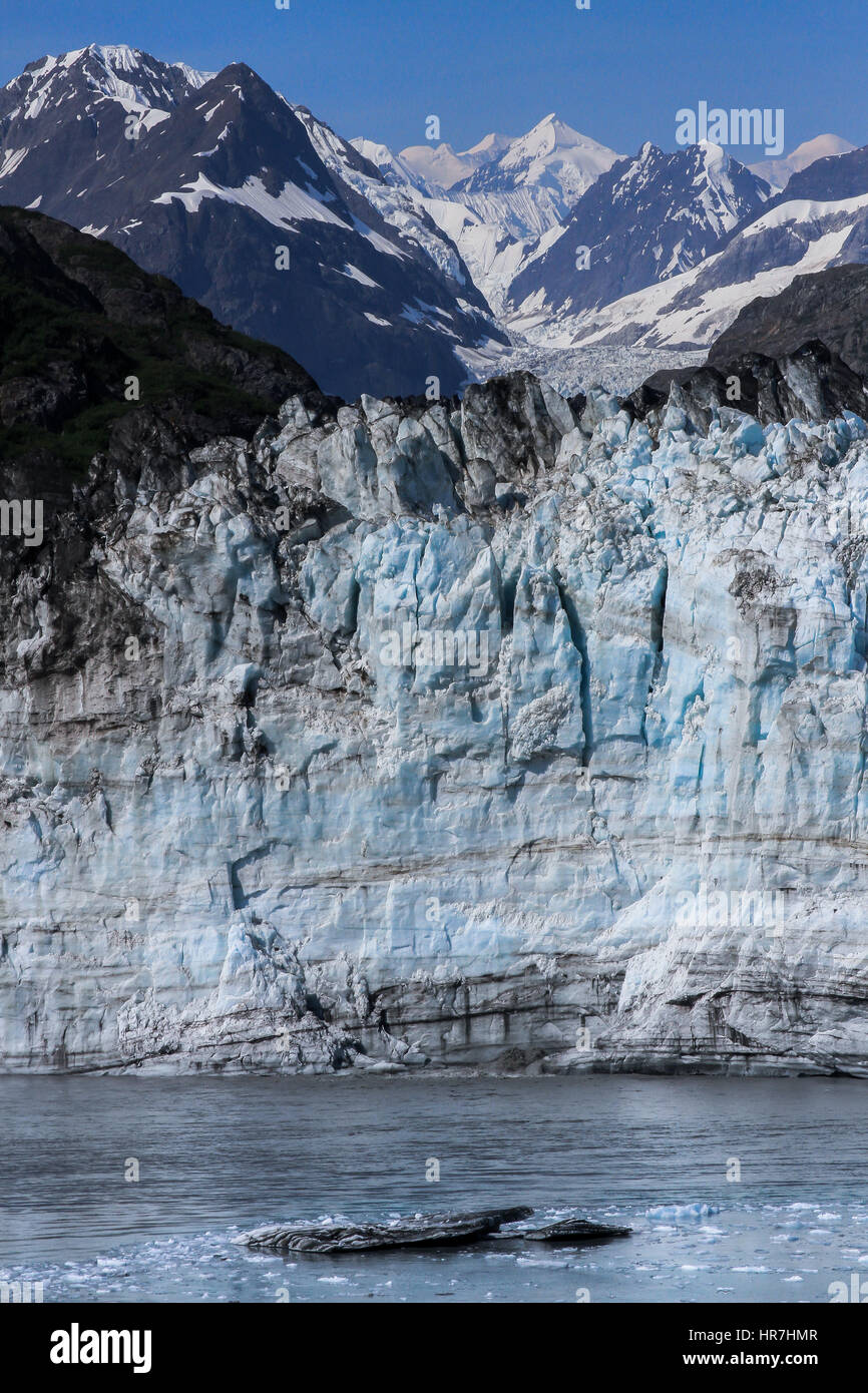 Glacier à été en Alaska, photo de Glacier Bay, Alaska Banque D'Images