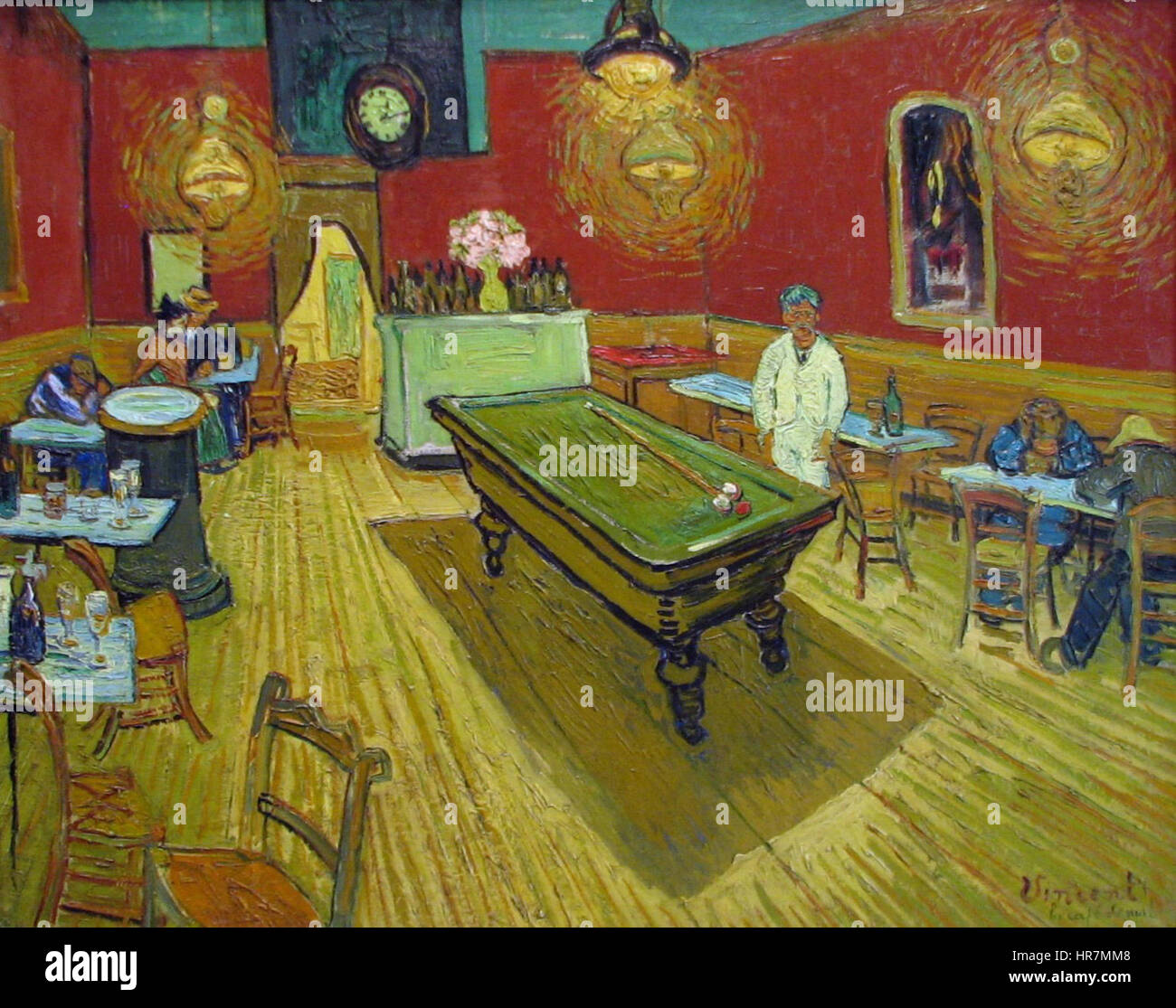 Le Café de Nuit de Van Gogh Banque D'Images