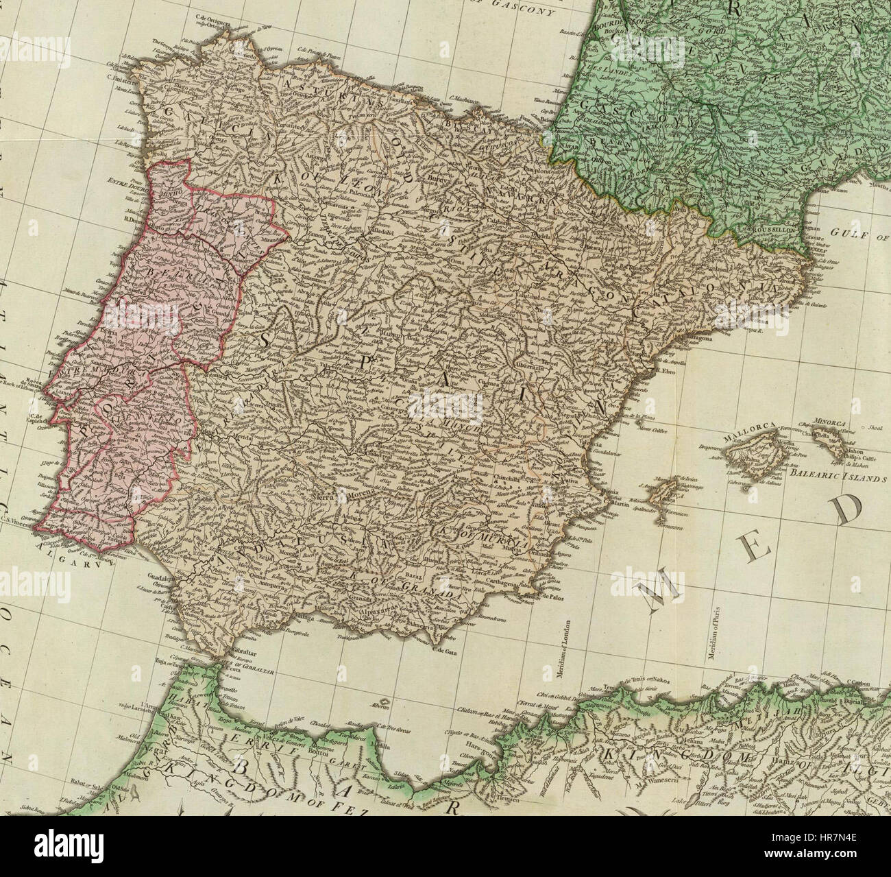 William Faden. Méditerranée composite. 1785.K Banque D'Images