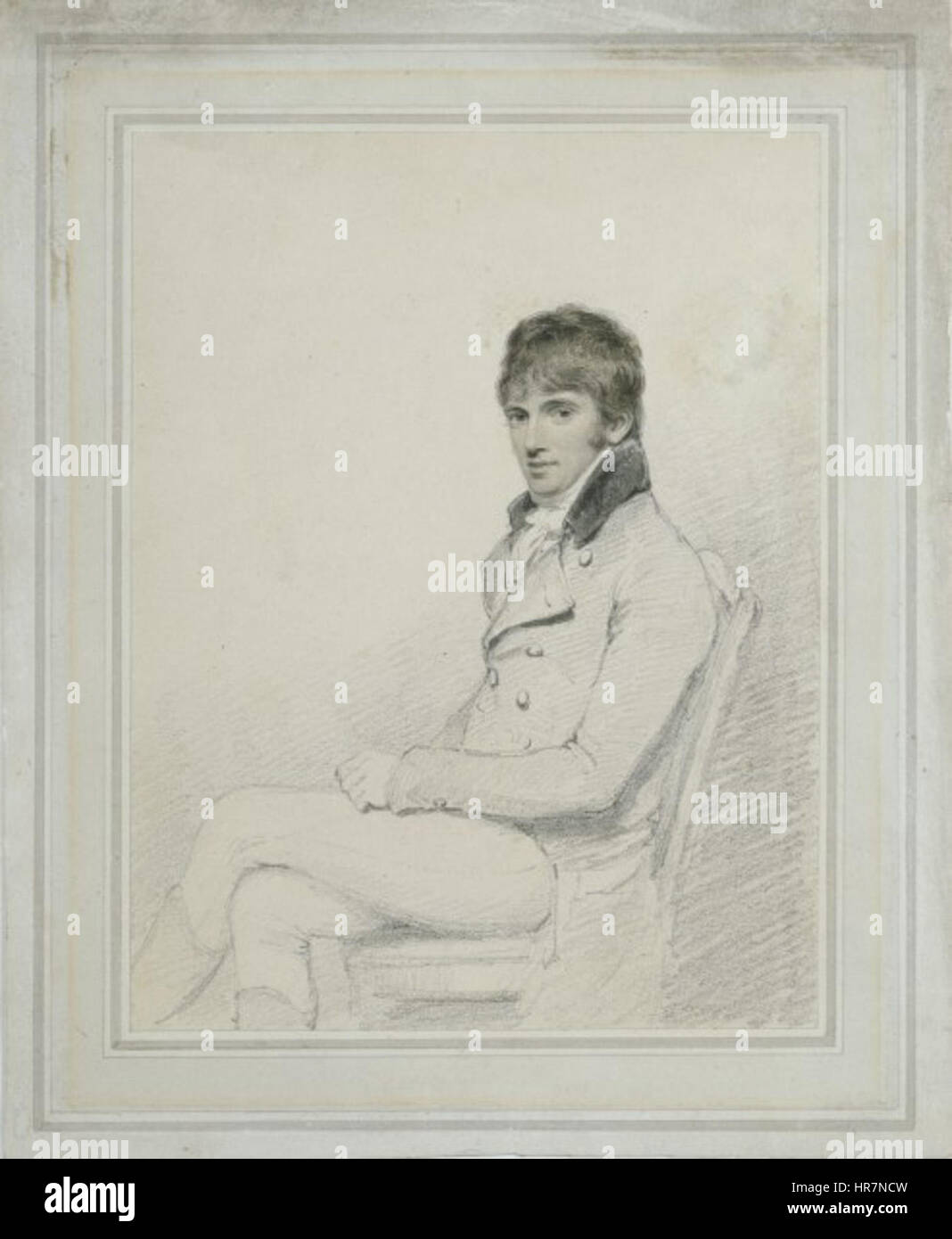 Portrait de William Daniell Banque D'Images