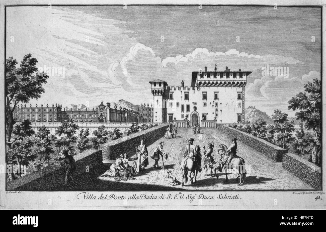 Zocchi, ville 43 salviati Banque D'Images