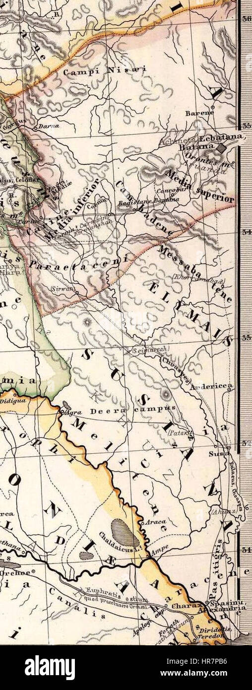 Spruner von Merz, Karl ; Menke, mai 1865 L'Albanie, Iberia, Colchis, Arménie, Mésopotamie, Babylone, l'Assyrie (N) Banque D'Images