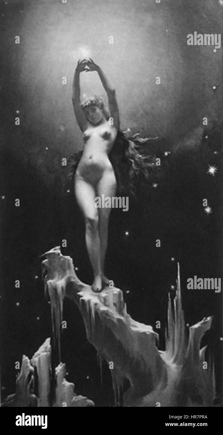 L'étoile polaire, par Luis Ricardo Falero Banque D'Images