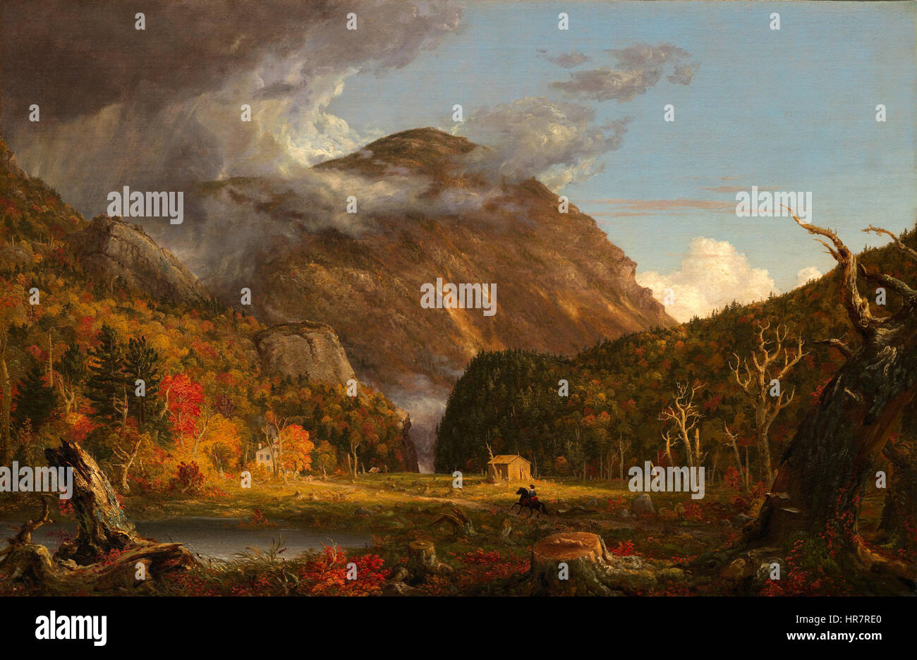 Thomas Cole - une vue sur le col de montagne appelé l'encoche des Montagnes Blanches Banque D'Images Thomas Cole - une vue sur le col de montagne appelé l'encoche des Montagnes Blanches Banque D'Images