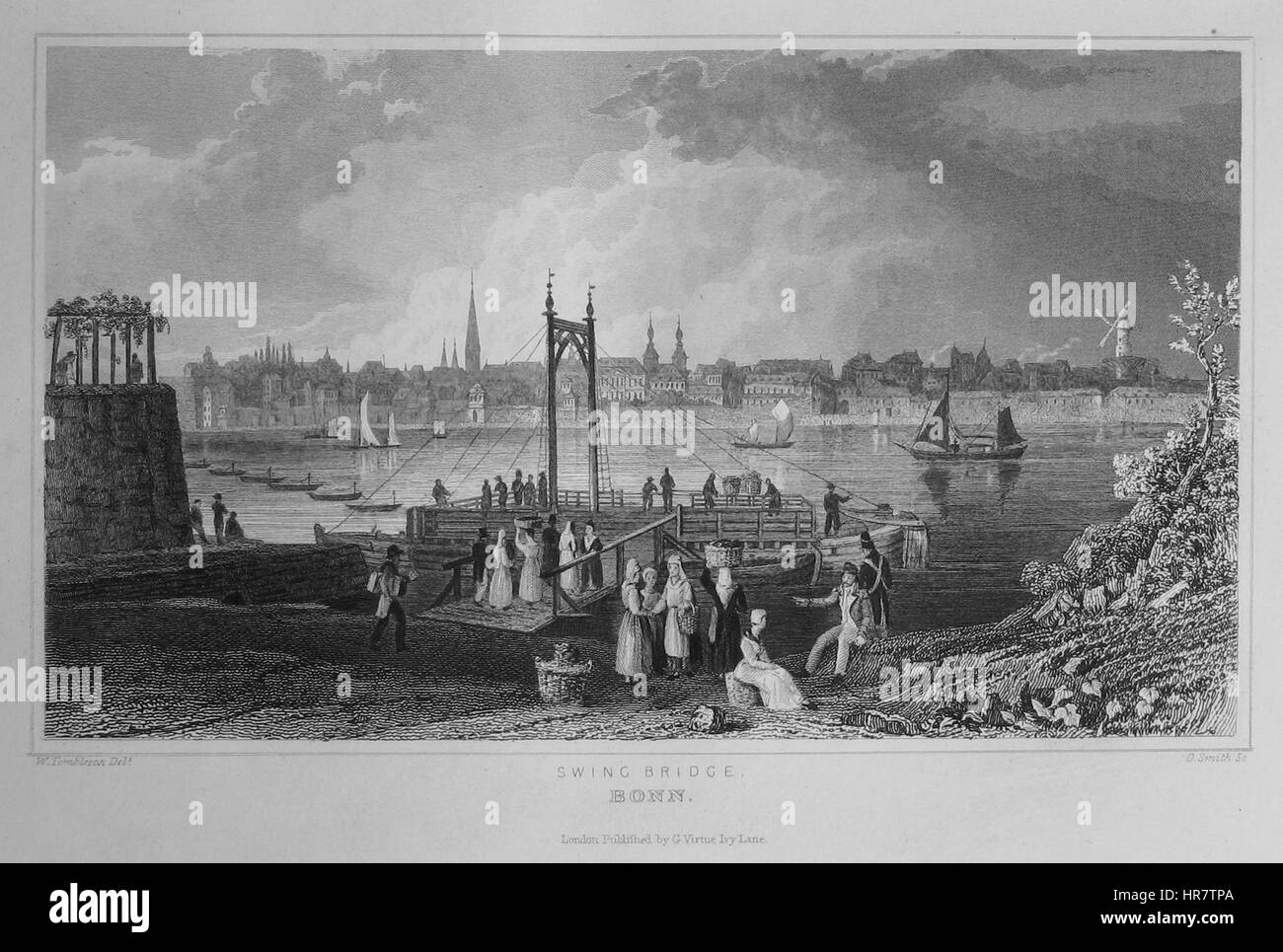 Tombleson pont tournant de Bonn Banque D'Images