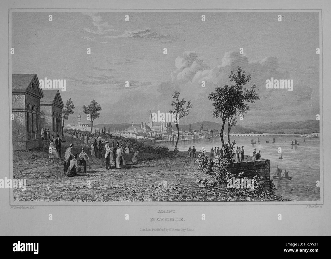 Tombleson Mainz Banque D'Images