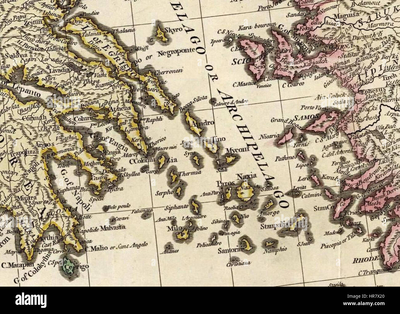 William Faden. Méditerranée composite. 1785.IE Banque D'Images