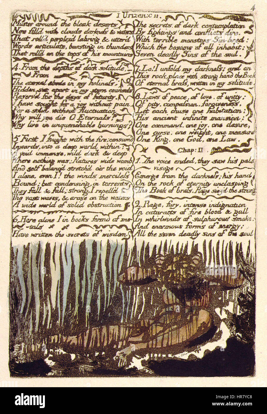 Le premier livre d'Urizen objet B copie 4 Bentley 4 Banque D'Images