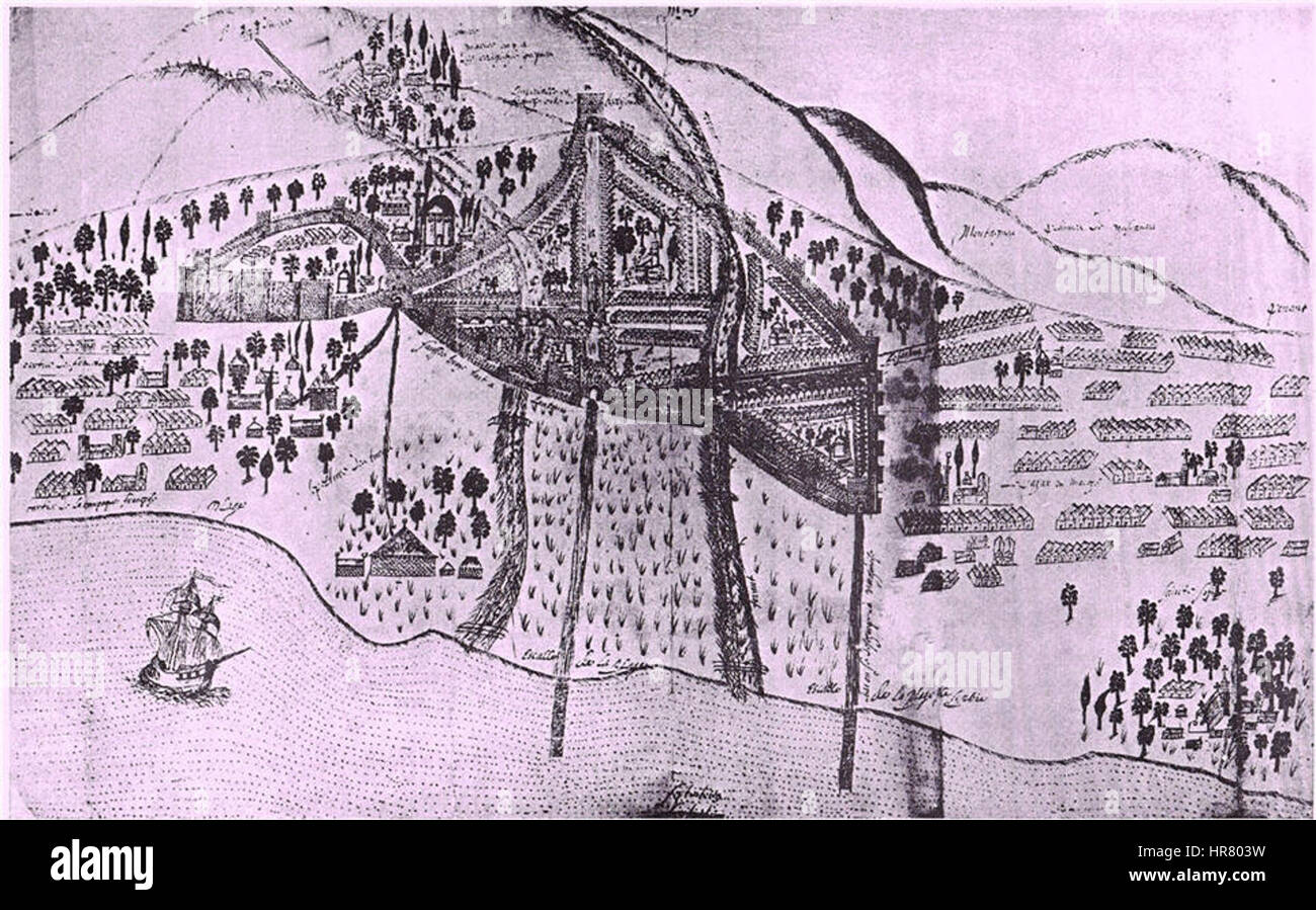 Carte de Trébizonde Banque D'Images