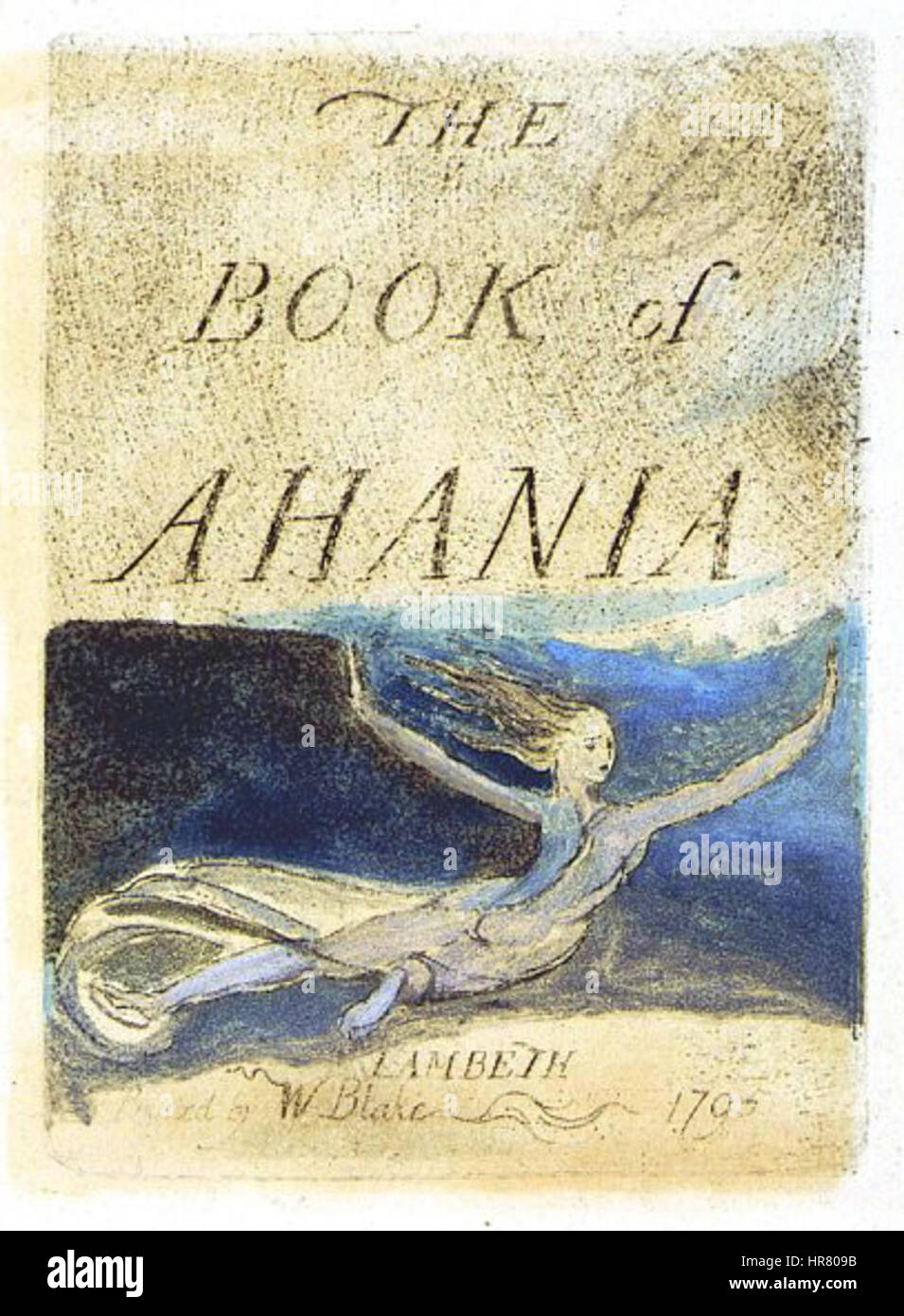 Le Livre de l'Ahania copier une plaque 02 Banque D'Images