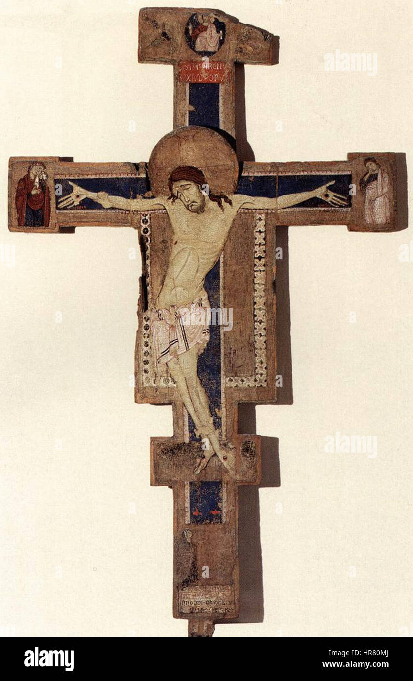 Cette œuvre représente une scène de crucifixion, mettant en valeur la souffrance du Christ sur la croix. L’artiste inconnu saisit la solennité et la signification religieuse de ce moment, en se concentrant sur l’intensité émotionnelle de la scène. Banque D'Images