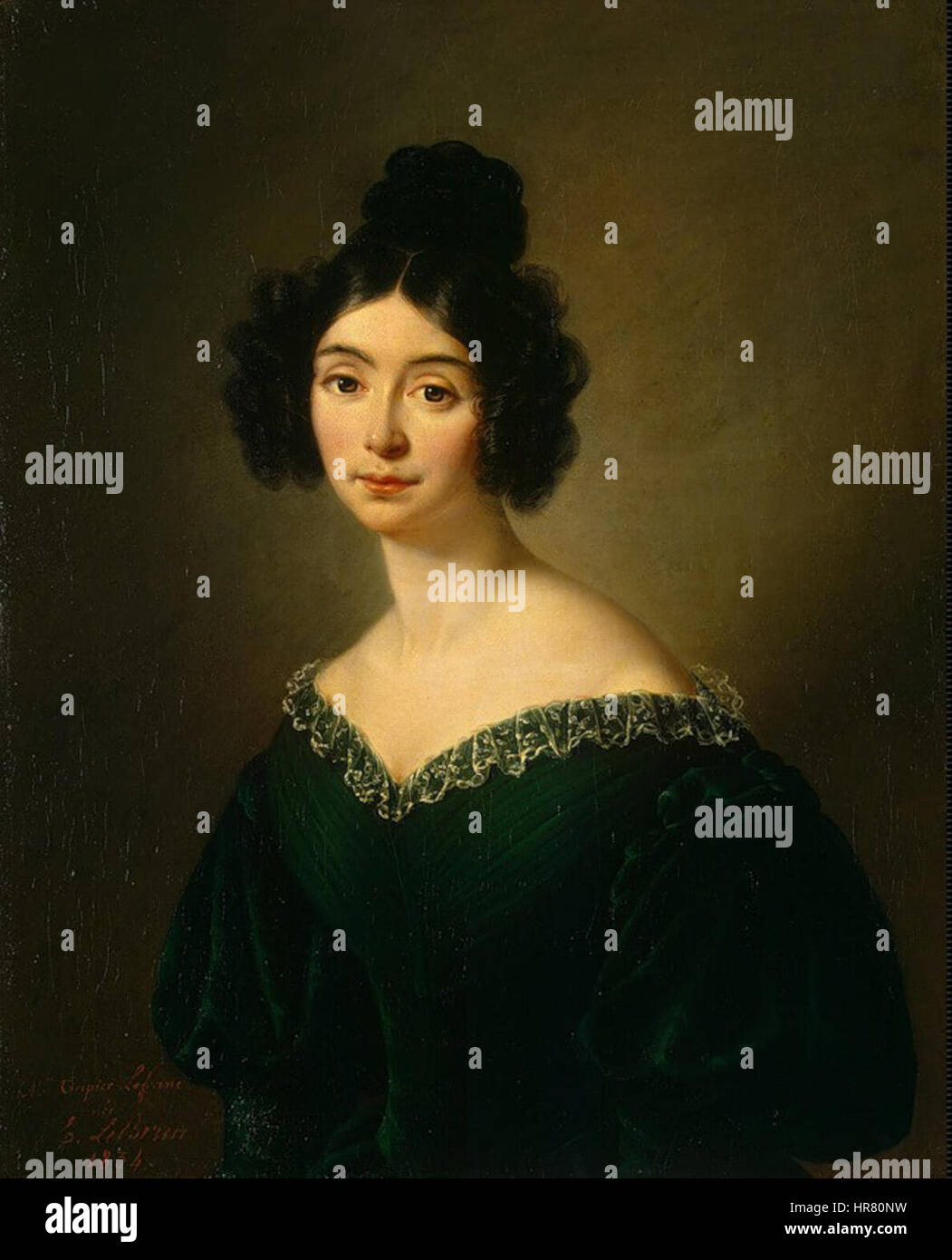 Tripier Lefranc Eugénie - Portrait de Mademoiselle Rivière Banque D'Images