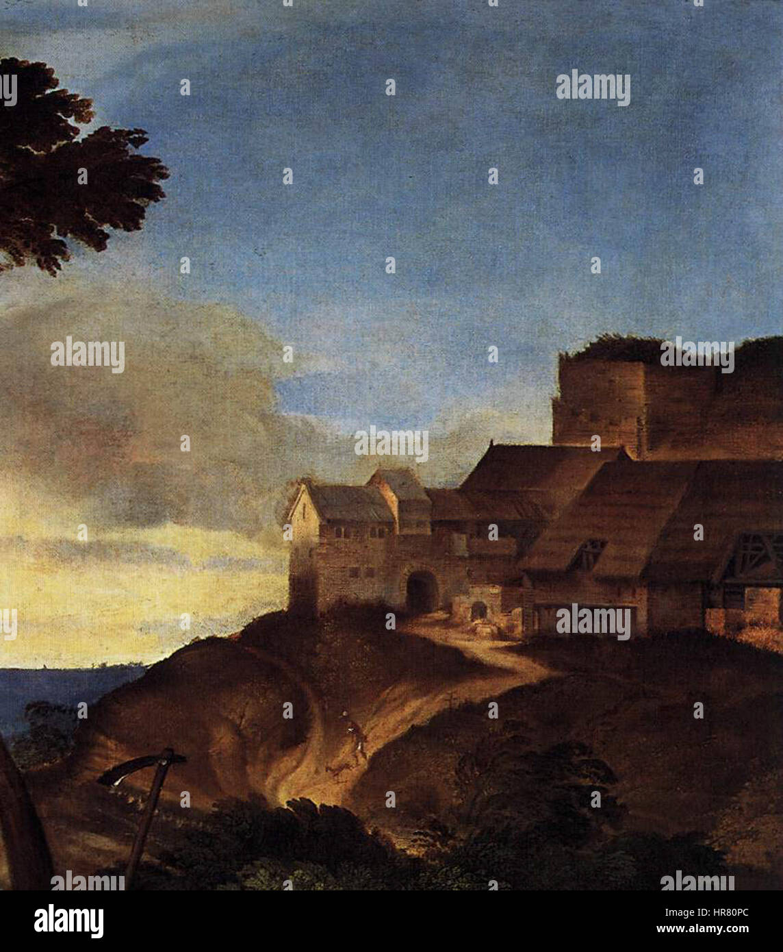 Ce détail du 'Noli me tangere' de Titien montre une scène religieuse où le Christ apparaît à Marie-Madeleine. L'utilisation vibrante de la couleur et la représentation complexe des figures reflètent la maîtrise du Titien dans la capture de l'émotion et du sacré. Banque D'Images