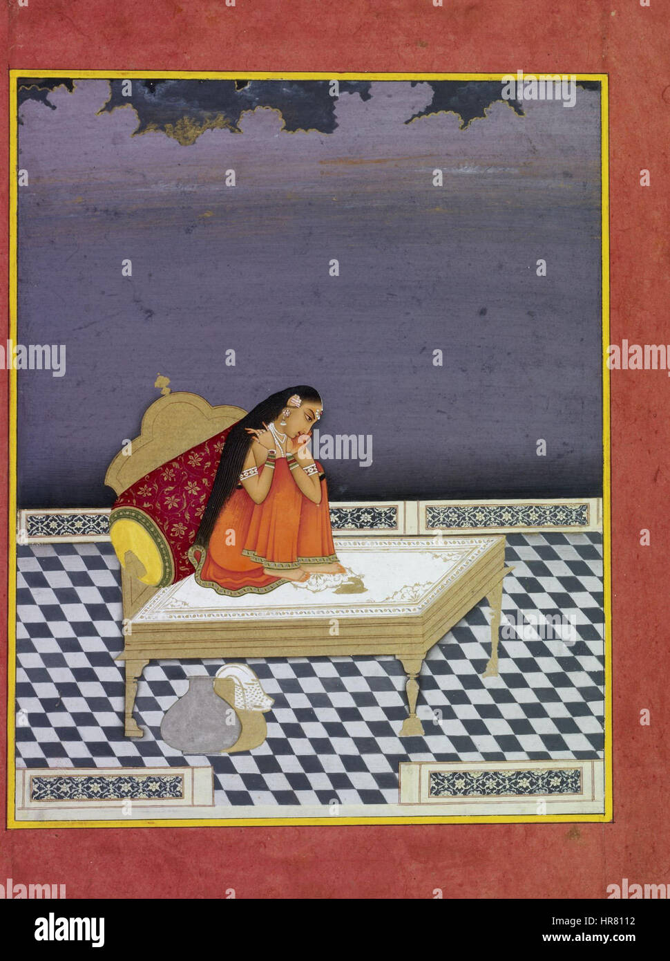 Vipralabdha Nayika. Jaipur, ca. 1800, British Museum, Londres Banque D'Images
