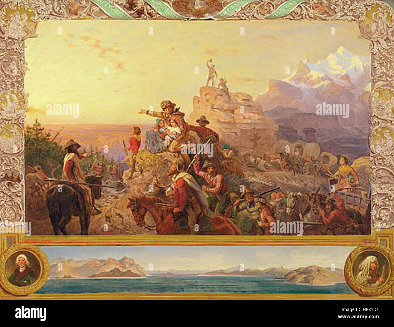 Le cours de l'Empire vers l'Ouest Banque D'Images Le cours de l'Empire vers l'Ouest Banque D'Images