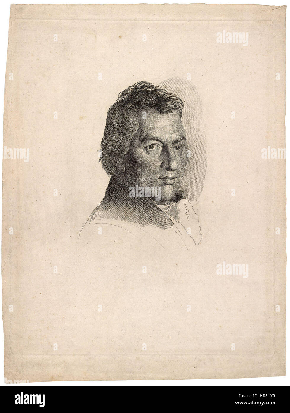 William Blake - Portrait de Wilson Lowry Banque D'Images