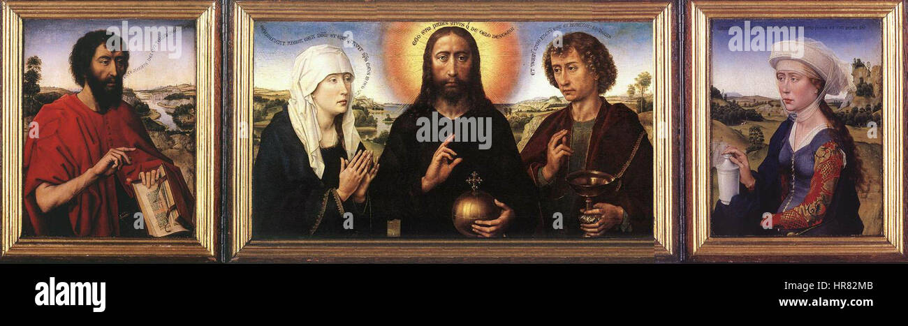 L'intérieur Triptyque Braque Banque D'Images