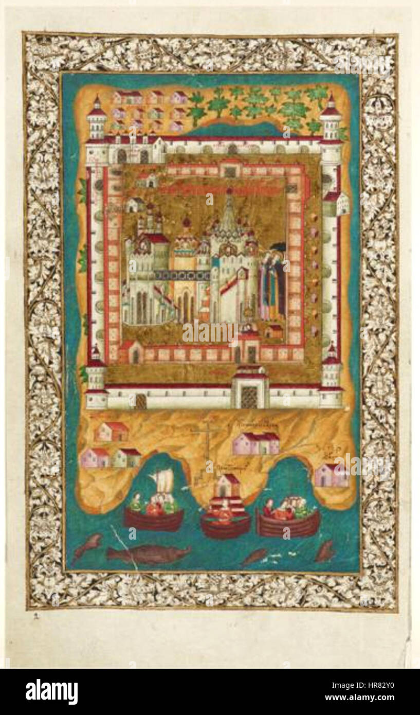 Zosima et Sabbatius (RNB, Solov.) 02 Banque D'Images