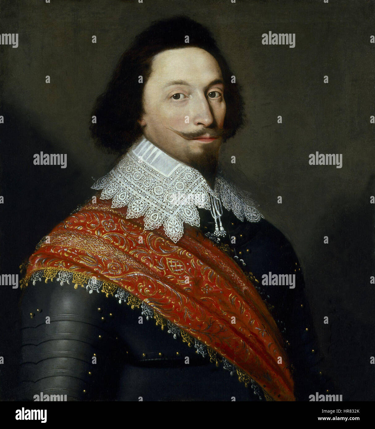 Homme inconnu, anciennement connu sous le nom de George Villiers, 1 duc de Buckingham par Cornelius De Neve Banque D'Images Homme inconnu, anciennement connu sous le nom de George Villiers, 1 duc de Buckingham par Cornelius De Neve Banque D'Images