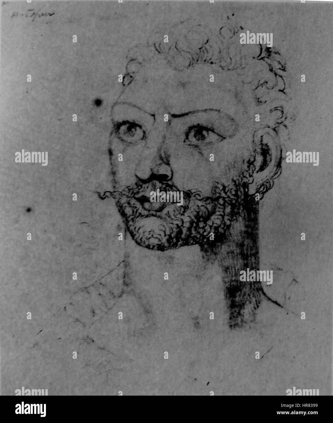 William Blake - Hotspur, Butlin 745 c 1819-1820, 322x178mm - F Bailey Vanderhoef Jr - Ojai en Californie Banque D'Images