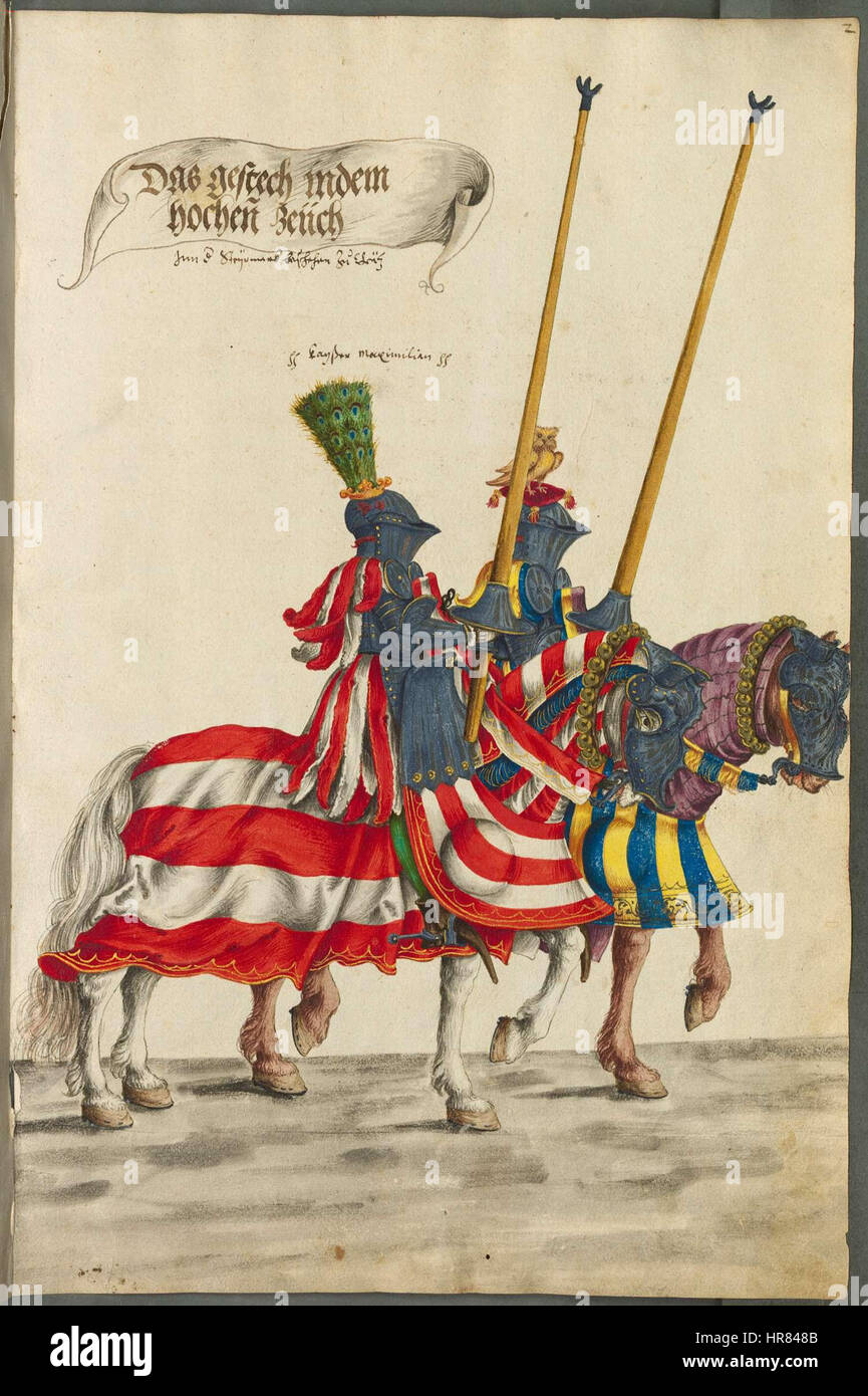 Hans Burgkmair (Turnierbuch) 03 Banque D'Images