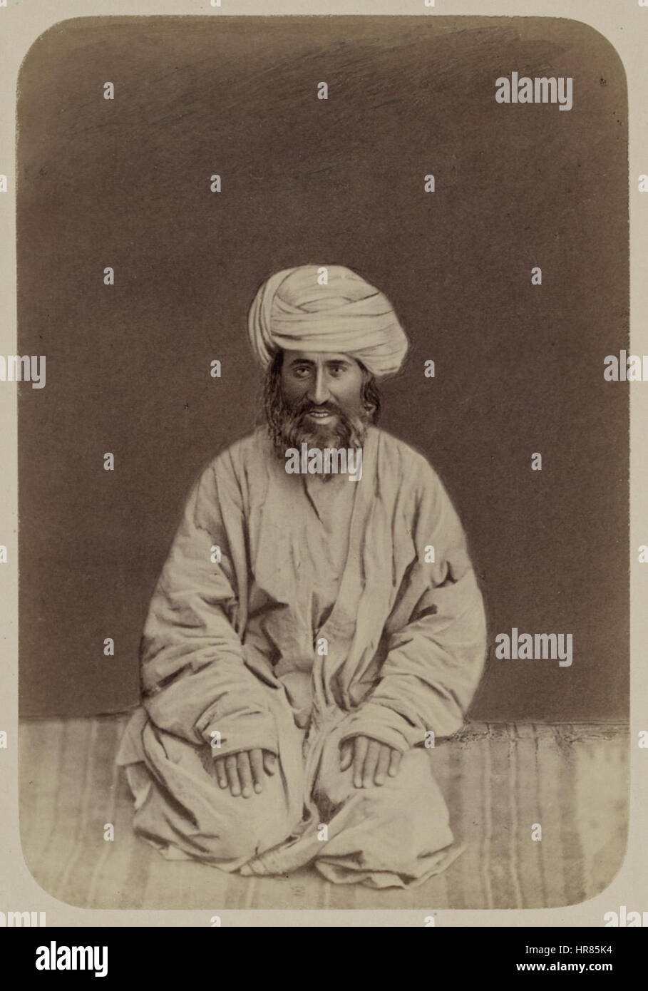 Types de nationalités dans le Turkestan Krai. Les Afghans. Ayaz Khan BNM11019 Banque D'Images