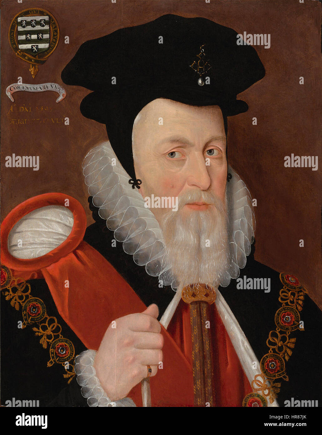 William Cecil Lord Burghley Gheeraerts Workshop Banque D'Images