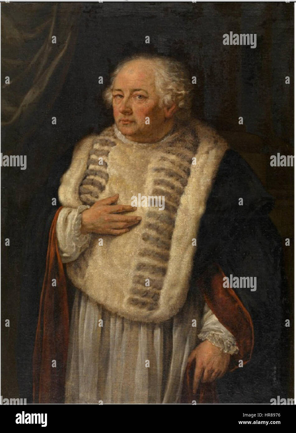 Willem Jacob Herreyns - Portrait de l'Anvers Antoon canon de Vries Banque D'Images