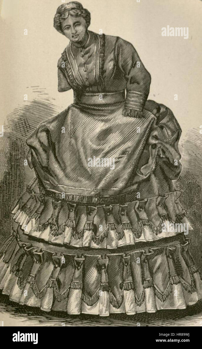 La Vénus de Milo habillé de la mode de 1870 Banque D'Images