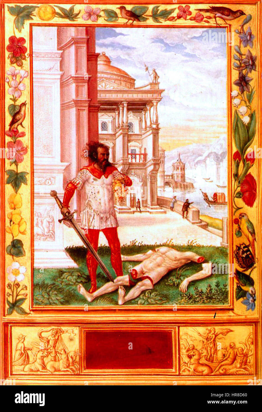 Splendor Solis 10 rupture chef de roi Banque D'Images