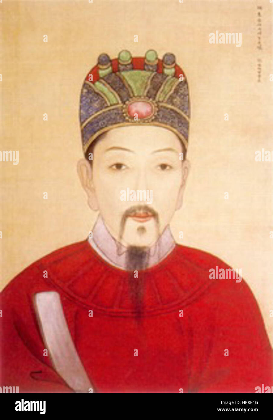 Yuan Chonghuan était un général chinois de la dynastie Ming, connu pour sa défense contre les invasions mandchou. Son leadership et ses tactiques militaires ont été essentiels pour résister aux menaces extérieures à l'empire, bien que son héritage soit compliqué par son exécution ultérieure. Banque D'Images