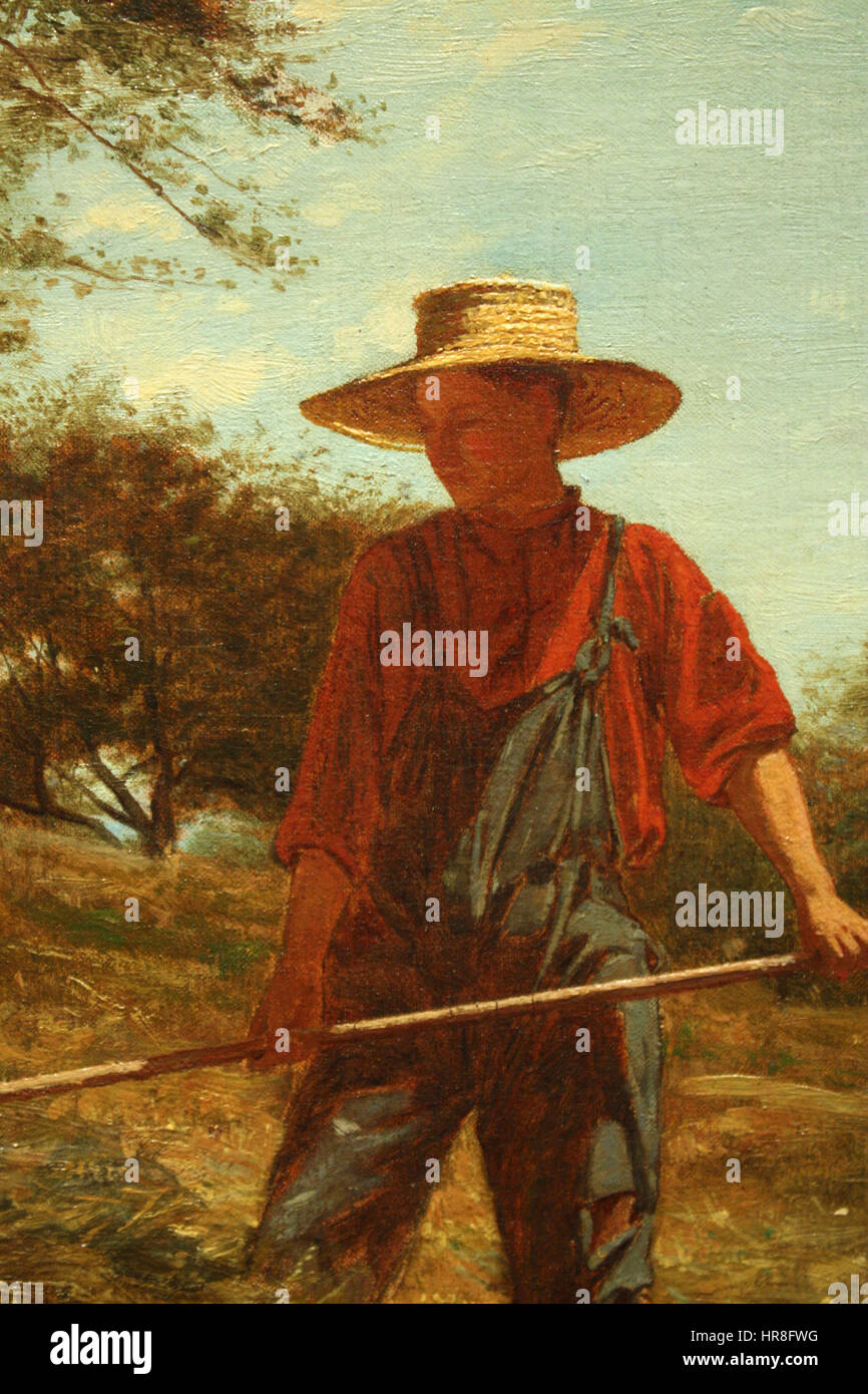 Winslow Homer - Fenaison (1864) détail 01 Banque D'Images