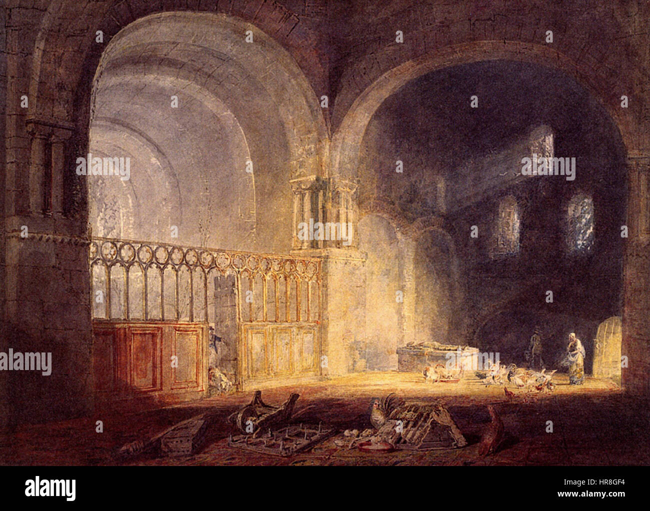 Turner, J. M. W. - transept de Ewenny Prieuré, Banque D'Images