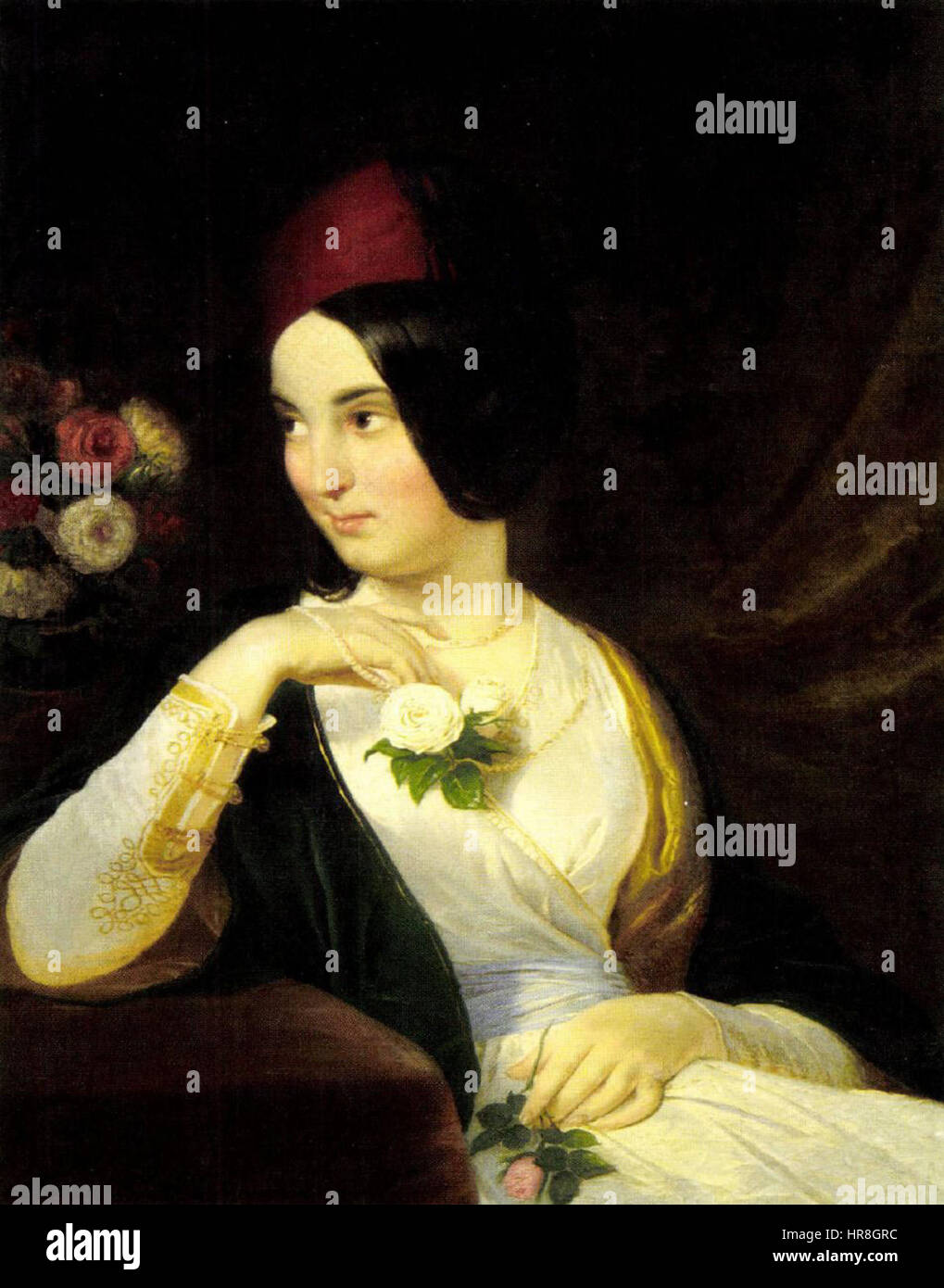 Femme grecque Weber c. 1844 Banque D'Images