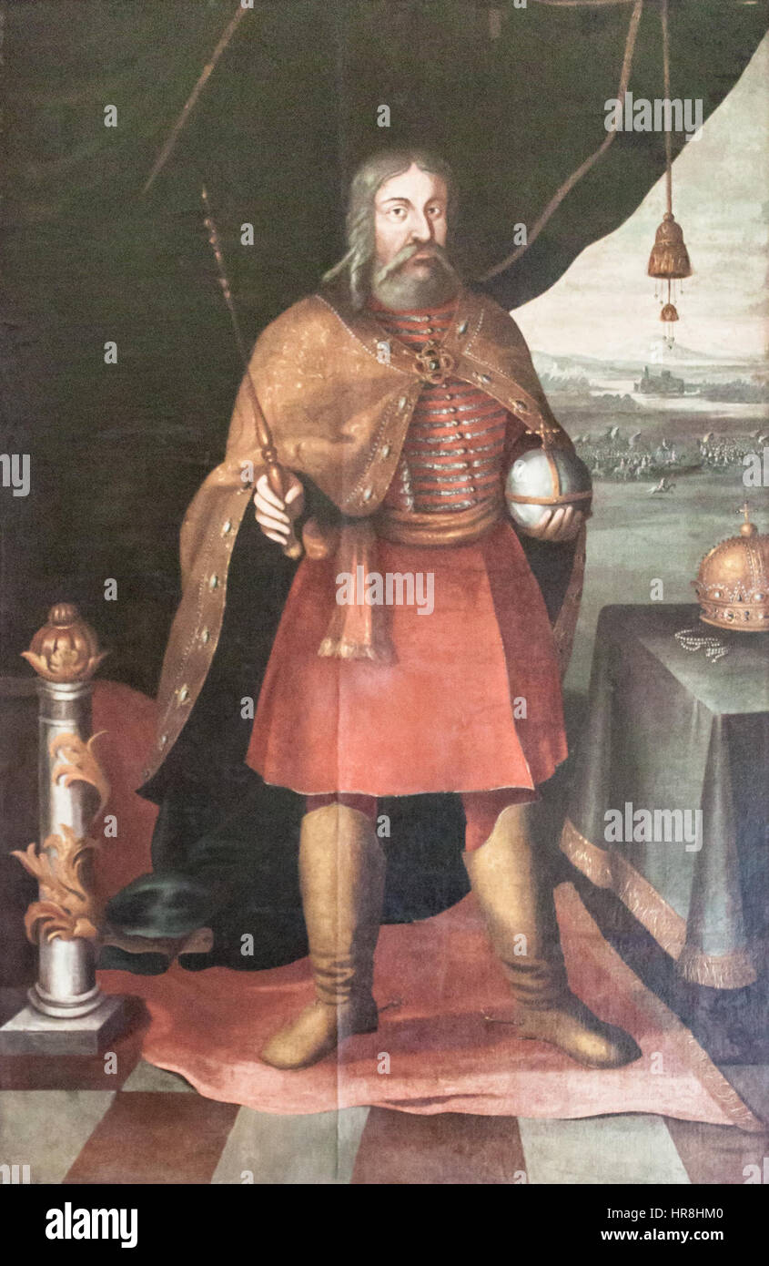 Saint Etienne, roi de Hongrie Banque D'Images