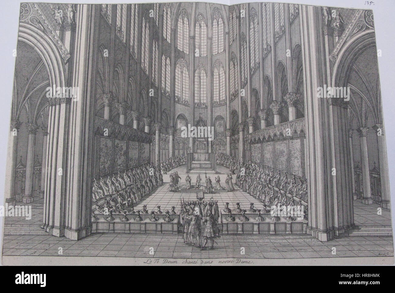 Te Deum à la cathédrale Notre Dame, Iconotheca Valvasoriana Banque D'Images