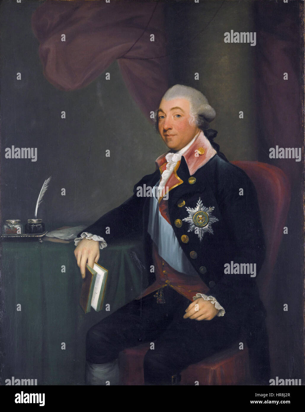 Thomas Taylour, 1er comte de Bective, par Gilbert Stuart et studio Banque D'Images