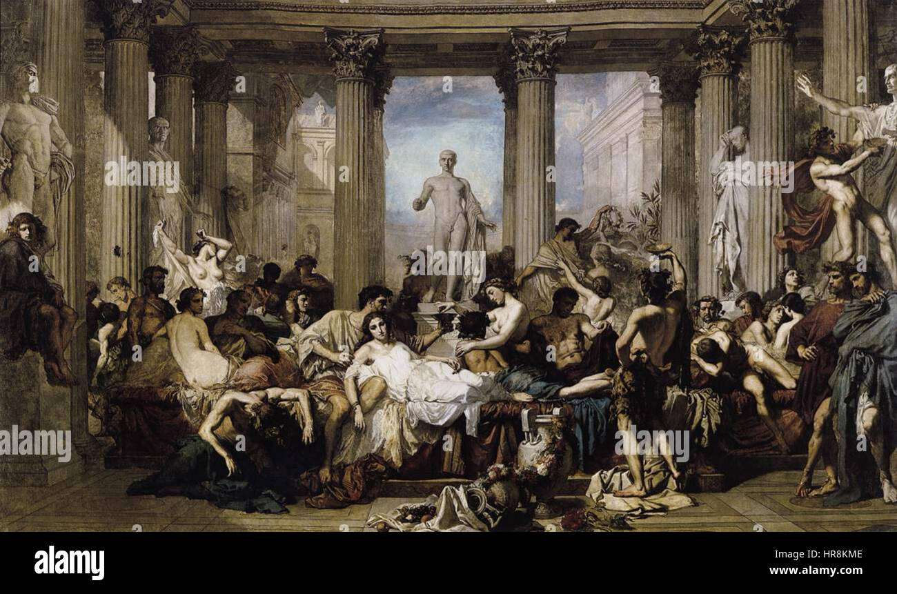 Thomas Couture - romains de la décadence - WGA5564 Banque D'Images